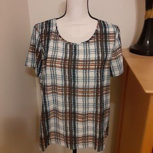 Anthro Maeve Boxy Back Vent Top Size Medium